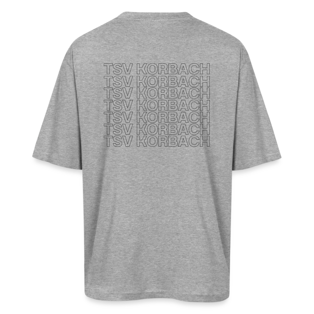TSV 1850/09 Oversized T-Shirt (front- & backprint) - Grau meliert