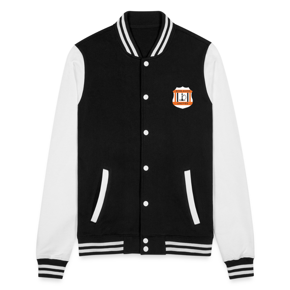 Schlauch United College-Sweatjacke - Schwarz/Weiß