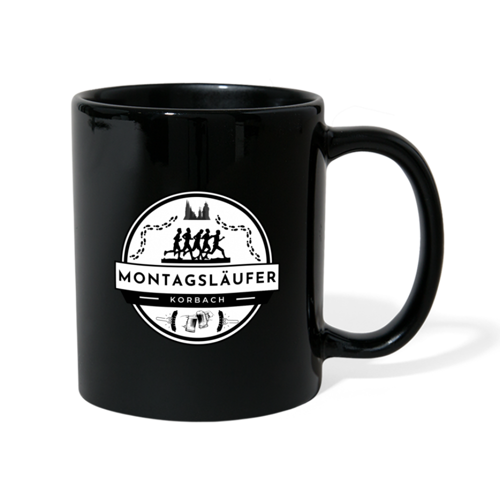 Montagsläufer Tasse - Schwarz