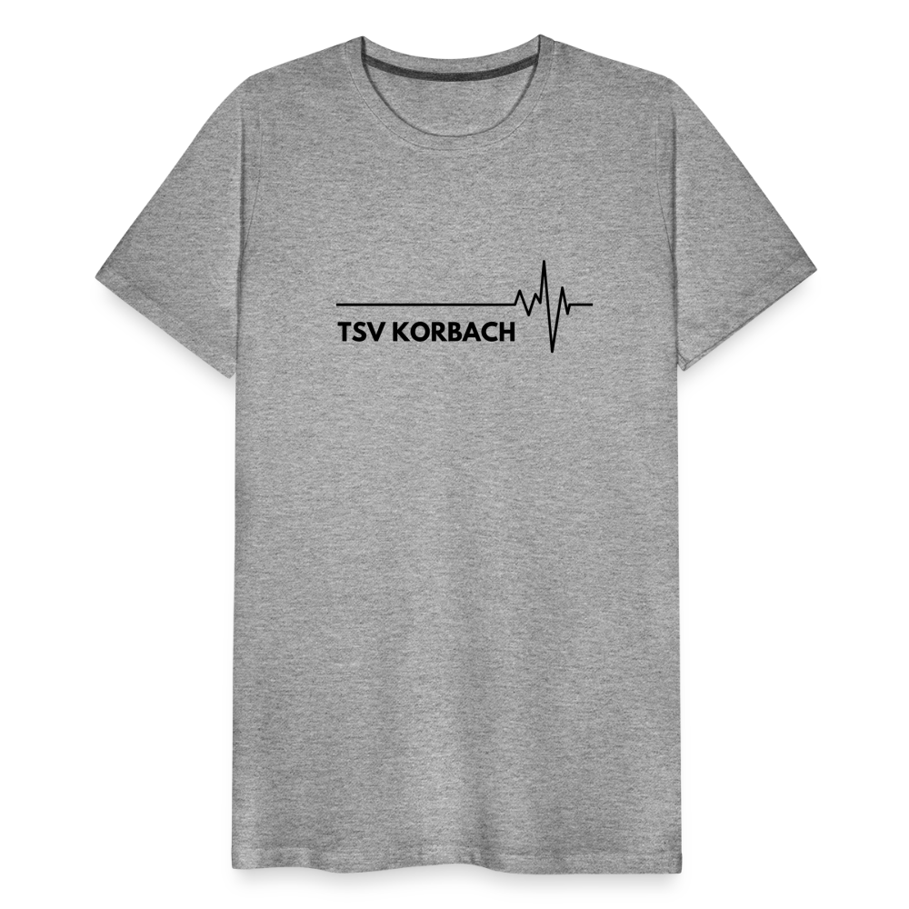 TSV Korbach (Herzschlag) T-Shirt - Grau meliert