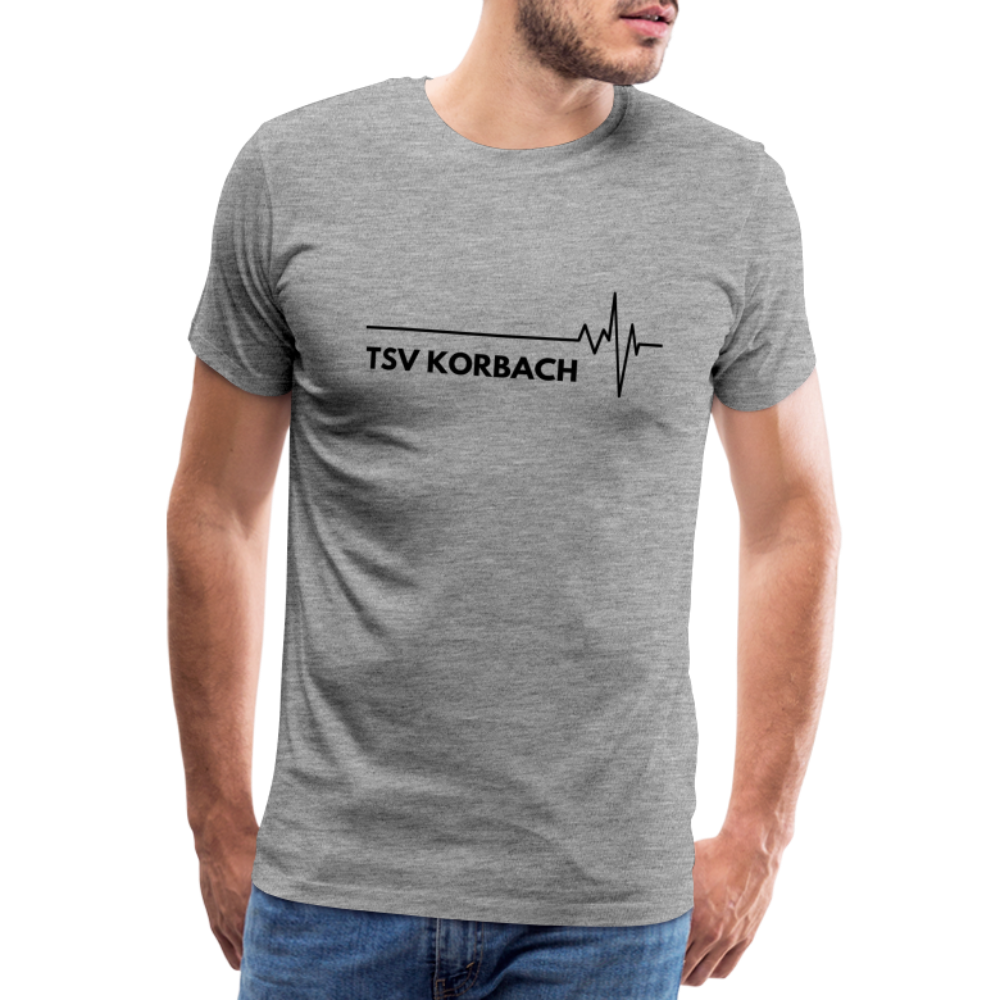TSV Korbach (Herzschlag) T-Shirt - Grau meliert